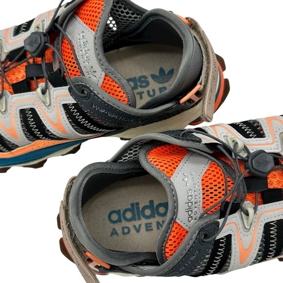 Adidas Hyperturf Adventure Shoes Hiking HP2832 Mens Size 8.5 Gray Coral Teal EUC - Picture 7 of 8